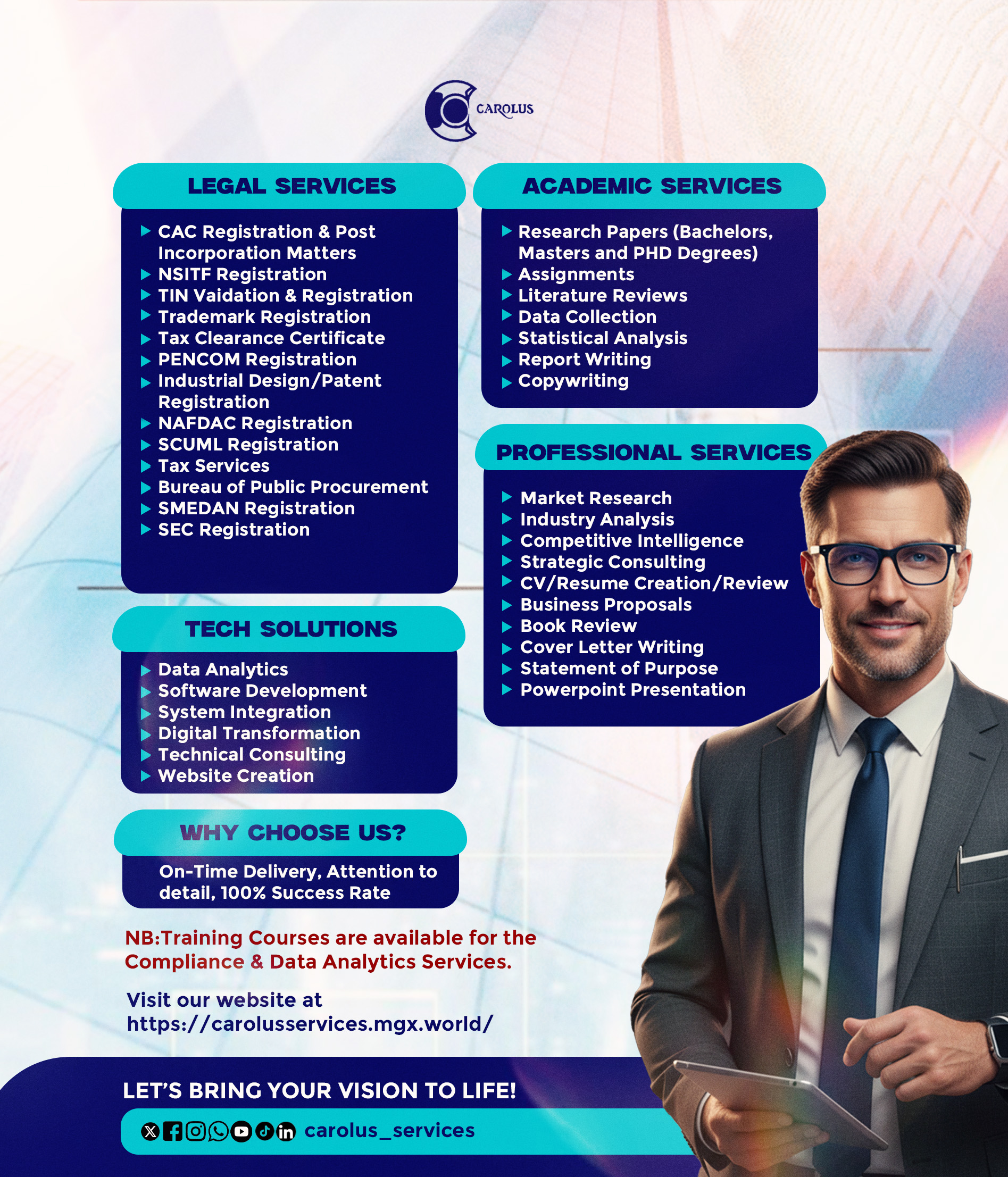 Carolus Services Flyer